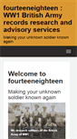 Mobile Screenshot of fourteeneighteen.co.uk